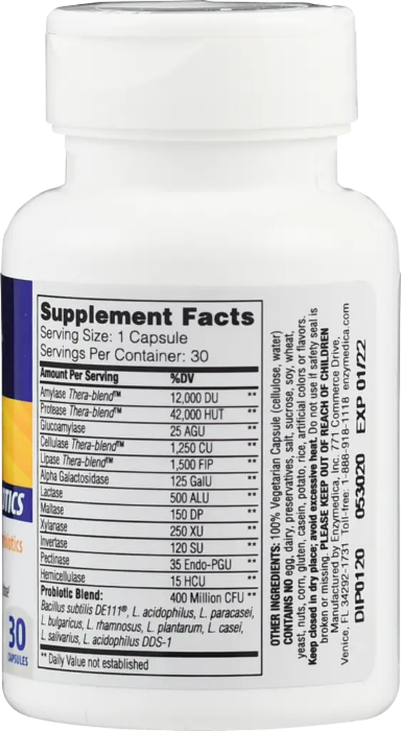 Ферменты с пробиотиками Enzymedica Digest+Probiotics 30 капсул - фото 2