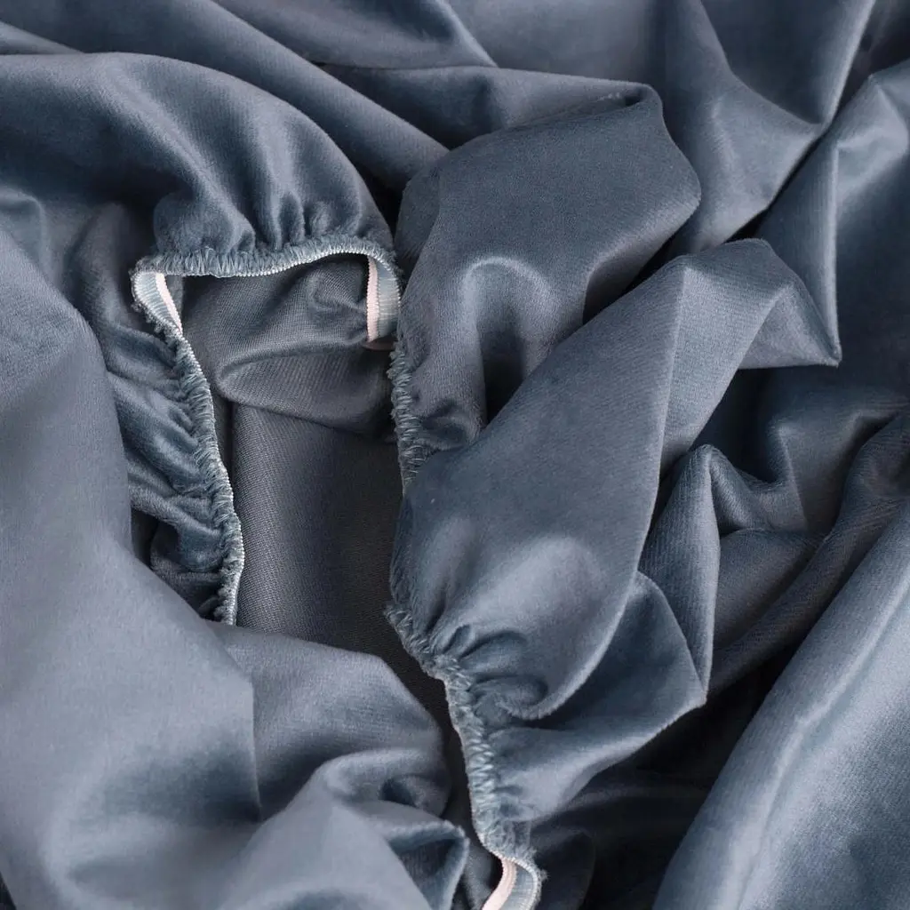 Простирадло ТЕП Velour з резинкою синє, 160 x 200 (2-04756_34656) - фото 5