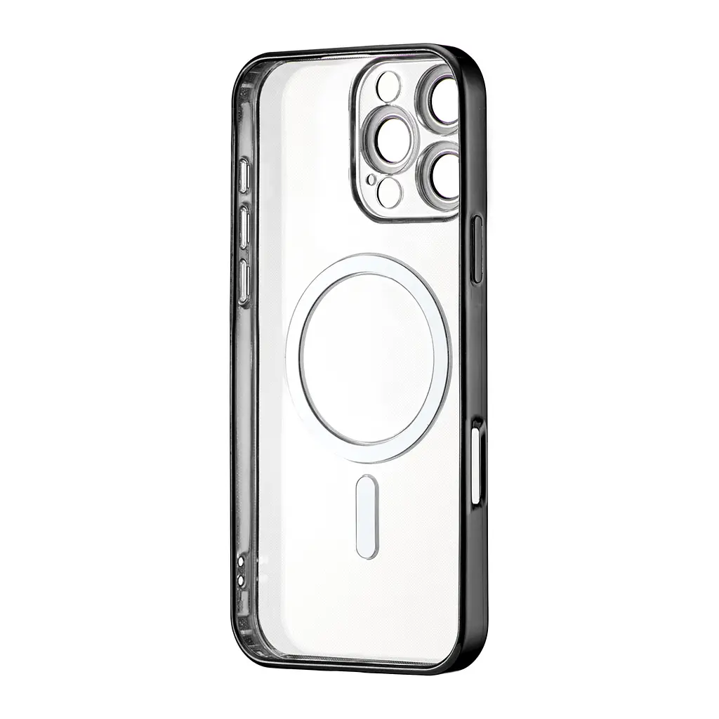 Чохол Ductil Metallic Edge with MagSafe (Protected Camera & Lens) iPhone 16 Pro Max Black - фото 3