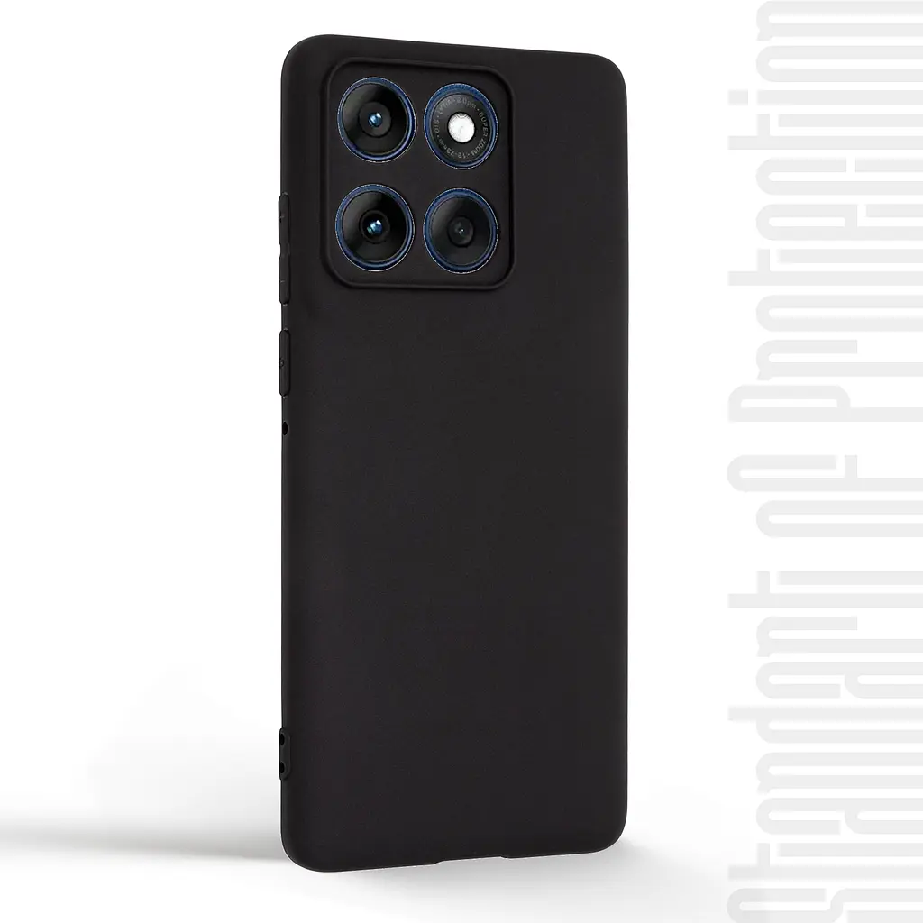 Чехол-накладка для смартфона Motorola Edge 60 Fusion 5G/60 5G противоударный, силиконовый, термополиуретановый (ТПУ), с защитой камеры и корпуса, черный, защита всего корпуса, ArmorStandart (ARM85835) - фото 2