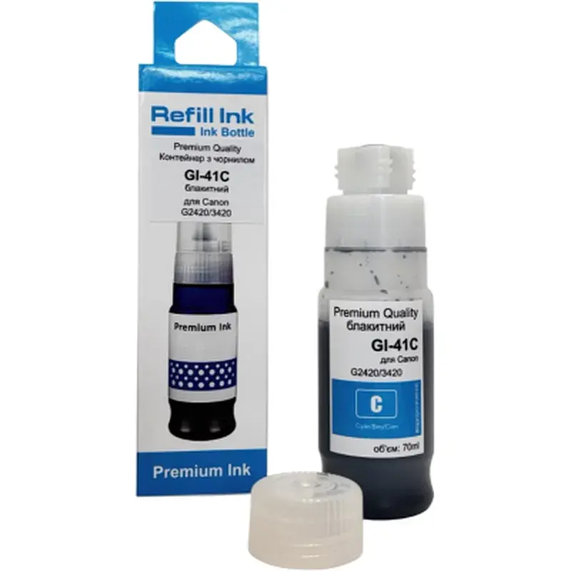Чорнило Premium Quality Canon GI-41C 70мл Cyan (70264924)