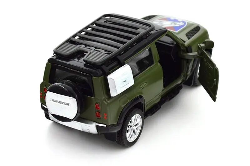 Іграшкова машинка позашляховик Land Rover Defender 110 Шеврони Героїв 25 ОПДБР - фото 3
