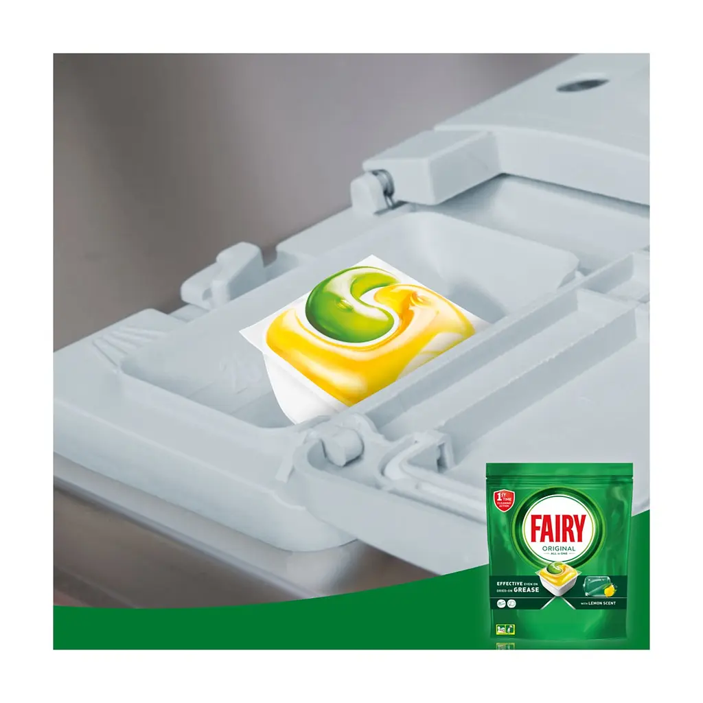 Таблетки для посудомийних машин Fairy Original All in One Lemon 29 шт. (8006540726891/8700216237314) - фото 5