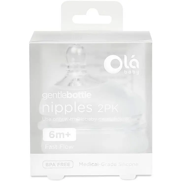 Сменные насадки Olababy для GentleBottle быстрый поток, 2 шт. (82003) - фото 3