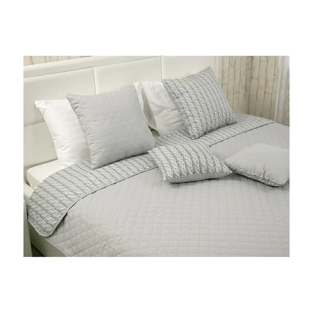 Покривало Руно декоративне Grey Braid 212х240 см (Р329.52_Grey Braid) - фото 6