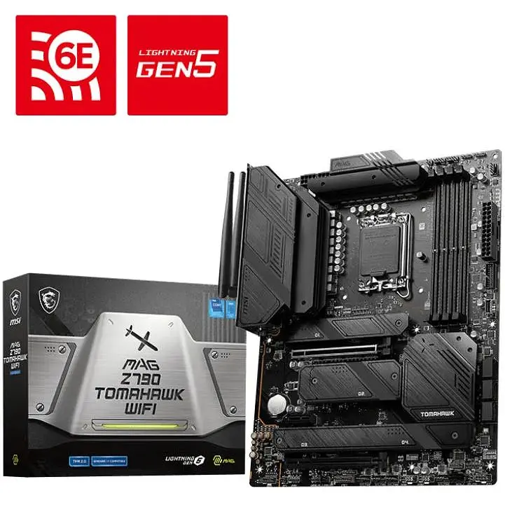 Материнская плата MSI MAG Z790 Tomahawk WIFI s1700 Z790 4xDDR5 M.2 HDMI DP WiFi BT ATX - фото 5