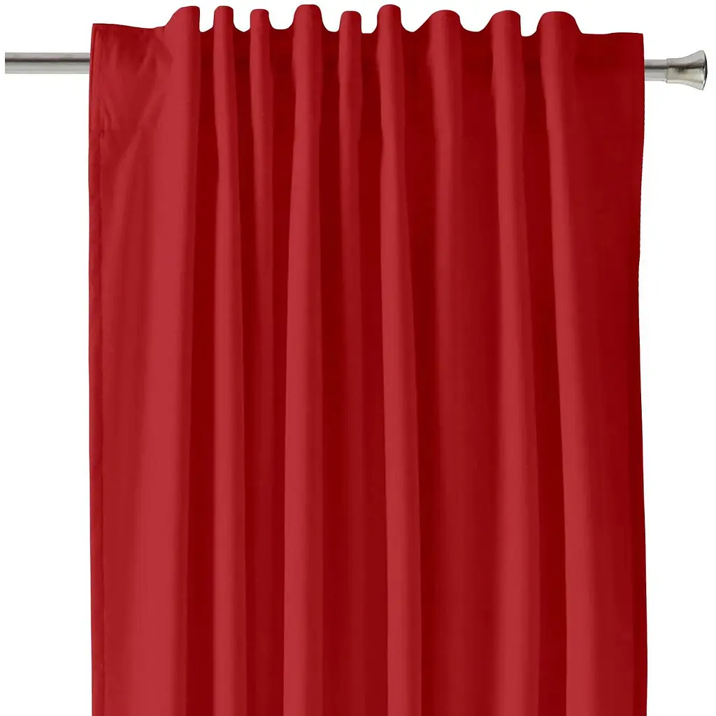 Штори на кухню та в кімнату Cosas Chilli 180х260 см 2 шт червоний (Curtains_09Red_DUK_180x260) - фото 2