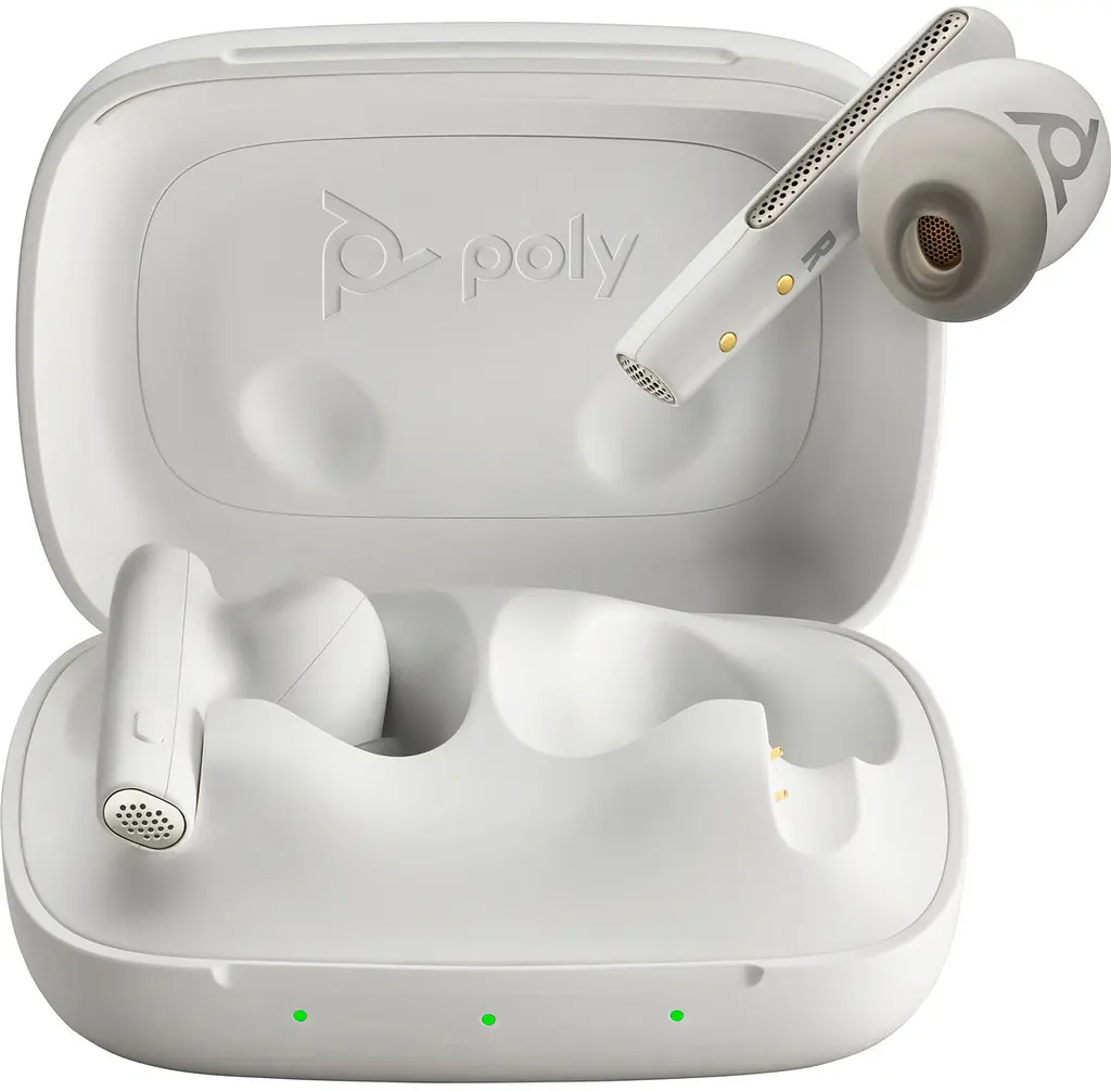 Навушники TWS Poly Voyager Free 60 Earbuds + BT700C + BCHC Білий - фото 4