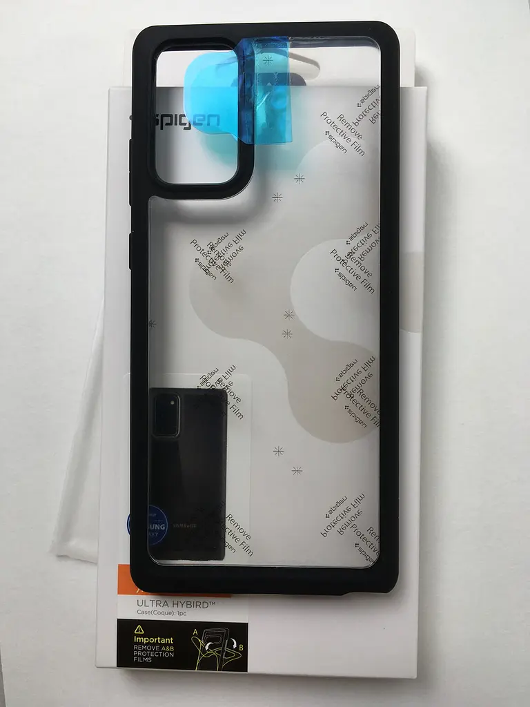 Чохол прозорий протиударний Spigen Ultra Hybrid ACS01420 для Samsung Galaxy Note 20 (6.7") Matte Black - фото 8