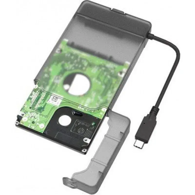 Кишеня зовнішня Maiwo USB3.1 GEN1 TypeC to HDD 2,5" SATA/SSD black (K104G2 black) - фото 3