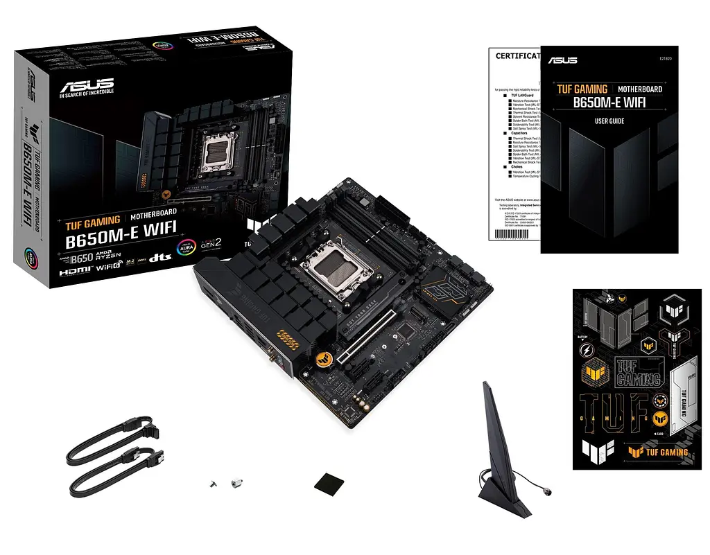 Материнська плата ASUS TUF GAMING B650M-E WIFI (TUF GAMING B650M-E WIFI) (Socket AM5, AMD B650, Micro-ATX) - фото 6