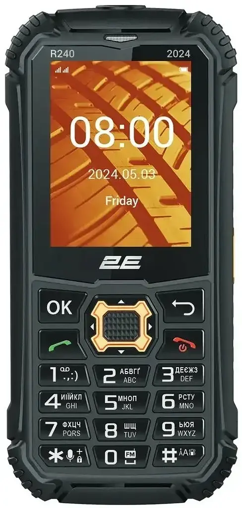 Телефон кнопочный 2E R240 (2024) Guard Black (черный) акб 2000 мАч - фото 2