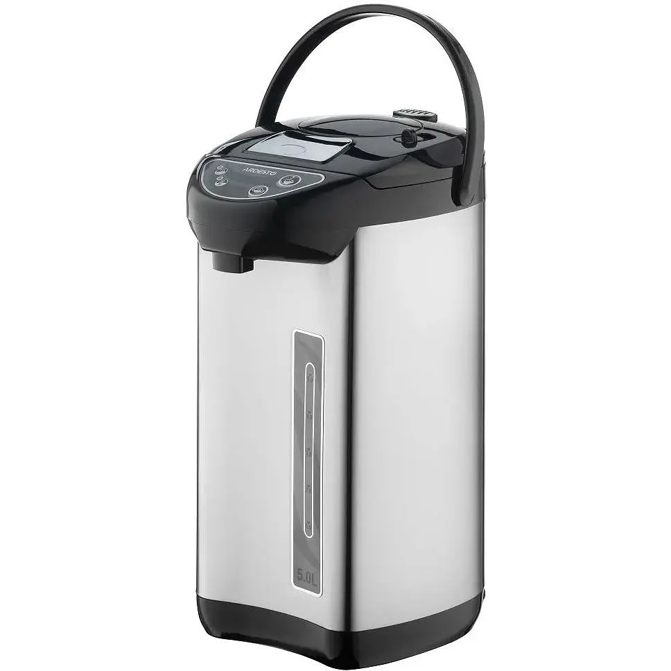 Термопот Ardesto TP-50B, Inox/Blac, 750W 5 л автоматична/ручна помпа,корпус з нержавіючої сталі пластик - фото 3