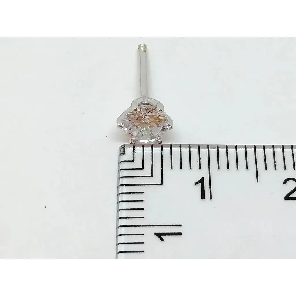 Серебряные пуссеты Qvaliz с фианитами. 902-01179 - фото 5