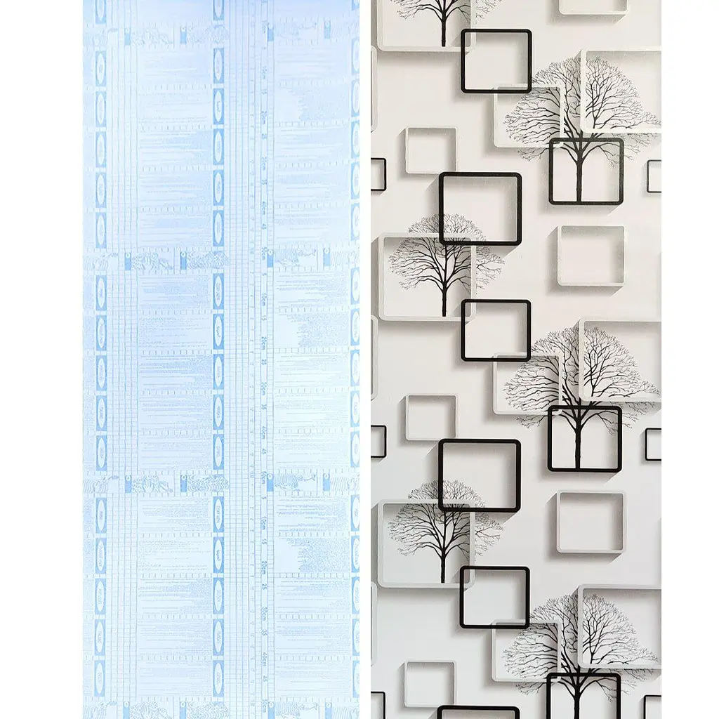 Самоклеюча плівка Sticker Wall дерево з квадратами 0.45х10м SW-00001263 - фото 3