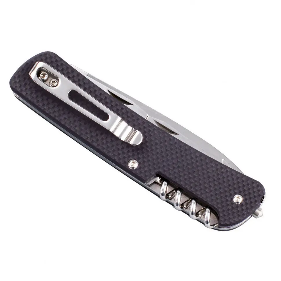 Багатофункціональний ніж Ruike Criterion L32, (8.5 см) 12C27 / G10 коричневий, 13 інстр. - фото 5