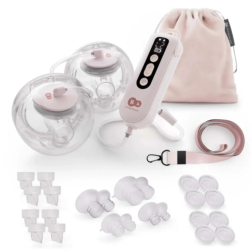 Подвійний електричний молоковідсмоктувач Kinderkraft GentleFlow Pink (KEGEFL00PNK0000) - фото 2