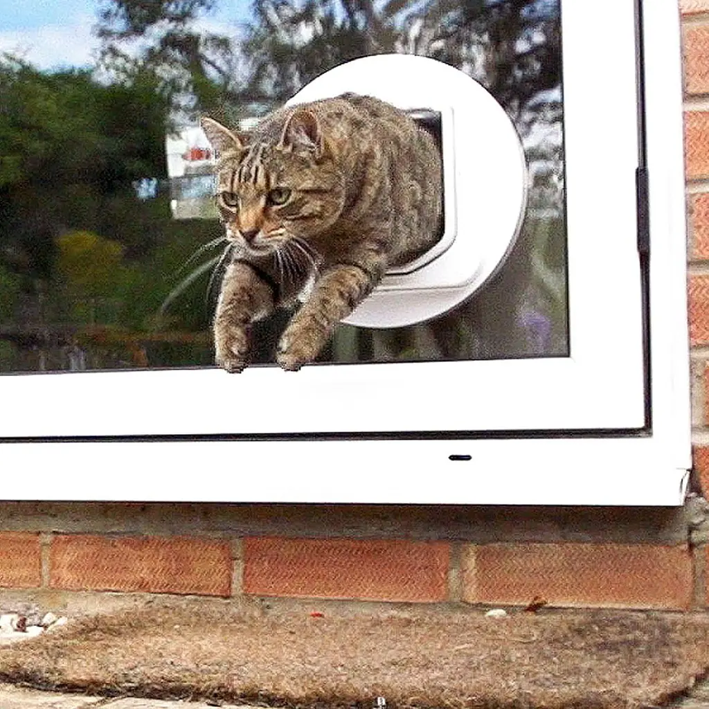 Дверцята для кішок SureFlap Sure Petcare DualScan з мікрочіпом, RFID-бірки для нашийників та сумісність з мікрочіпом, керування - фото 5