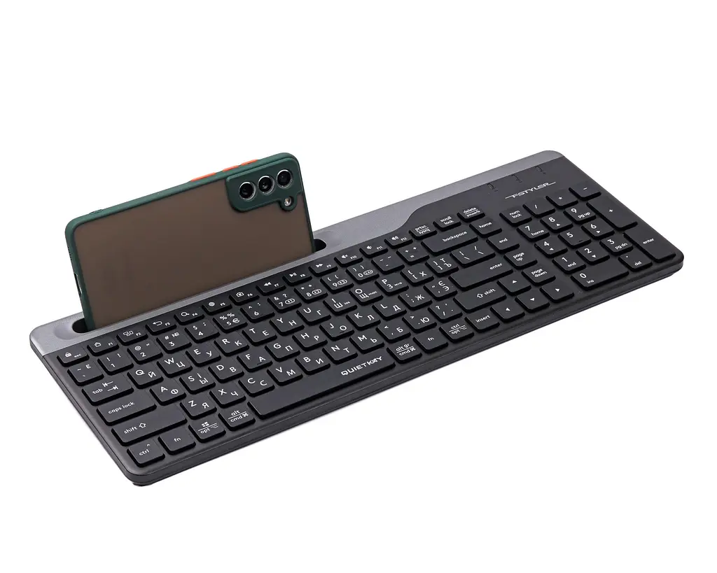 Комплект (клавиатура и мышь) A4Tech FB2535CS Fstyler Wireless Smoky Grey - фото 3