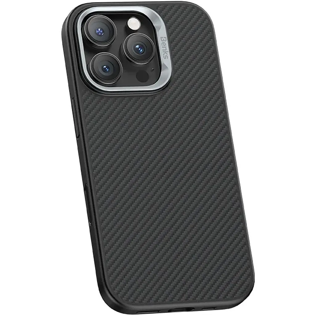 Чохол Benks ArmorPro Kevlar Case 600D MagSafe для Apple iPhone 16 Pro Black [155190] - фото 3
