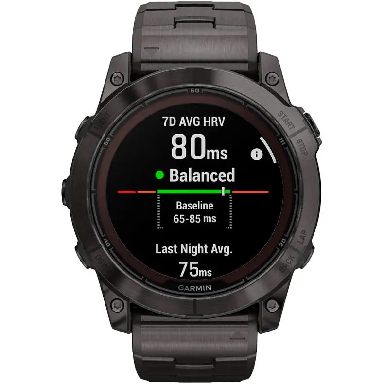 Смарт-годинник Garmin Fenix 7X Pro Sapphire Solar Edition Carbon Gray DLC Titanium with Vented Titanium Bracelet 010-02778-30 [90549] - фото 4