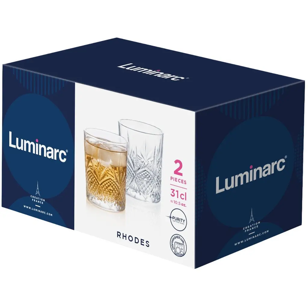 Набір склянок низьких Luminarc Rhodes 310 мл 2 шт. (X1769) - фото 3