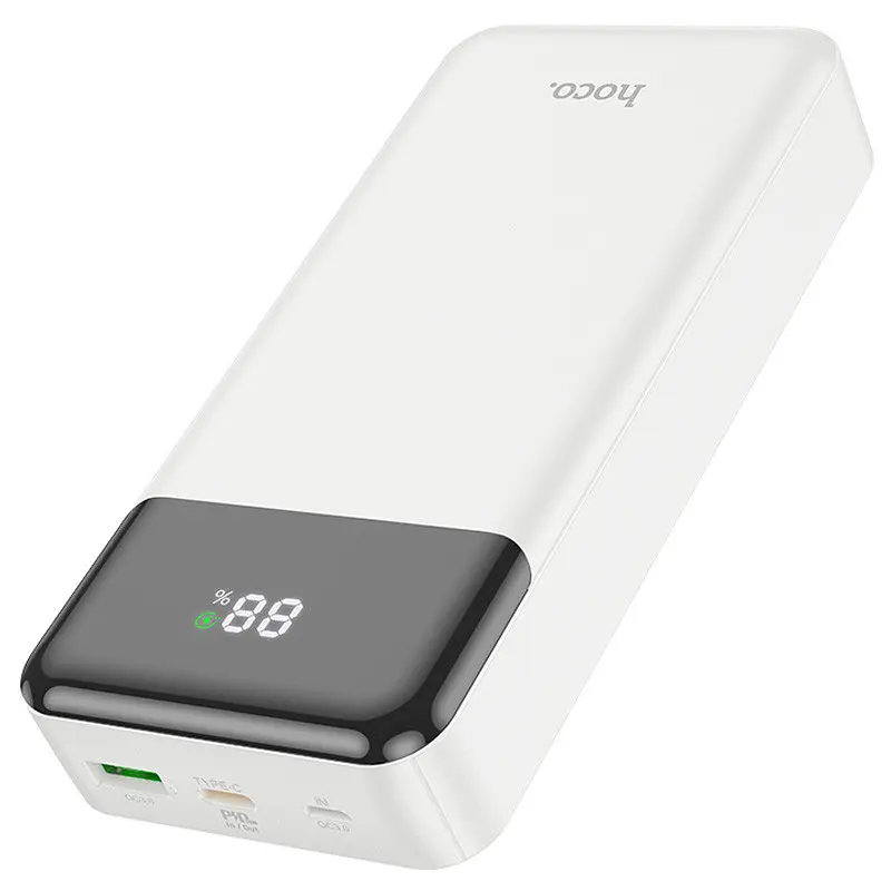 Портативний ЗП Power Bank Hoco J102A Cool figure PD20W+QC3.0 20000 mAh White - фото 3