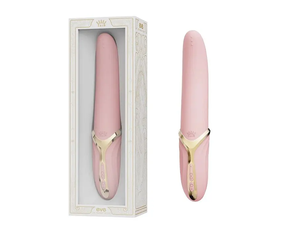 Вібратор Zalo - EVE Sakura Pink, вібрація + ротація, імітація язичка, підігрів до 39 °C - фото 8