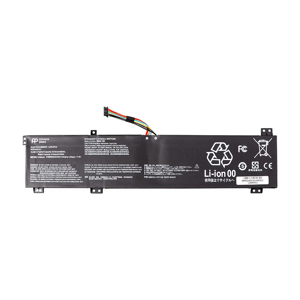 Акумулятор до ноутбука LENOVO Legion 5 ProY7000P (L20M4PC2) 15.36V 5210mAh PowerPlant (NB482610)