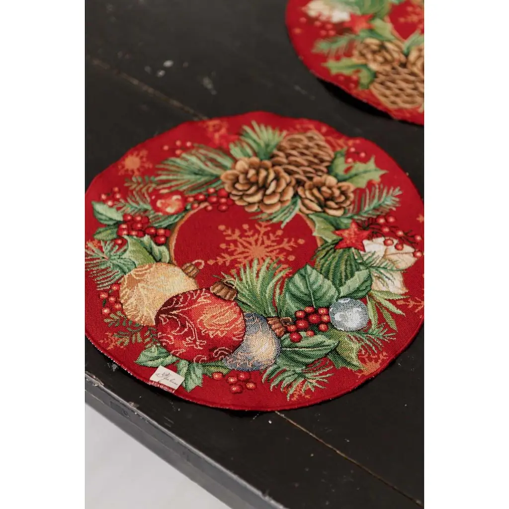 Серветка гобеленова Прованс Present з люрексом 35 см (41740) - фото 5