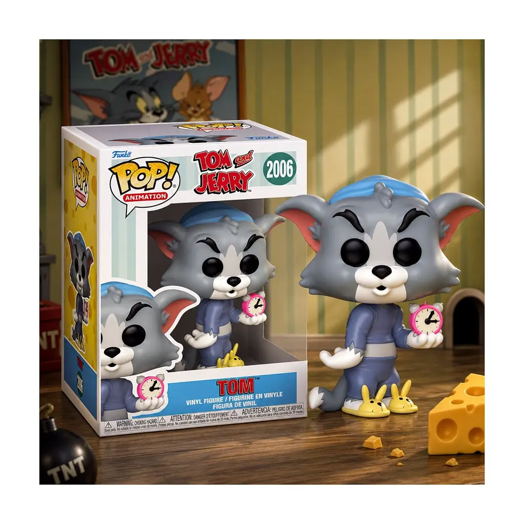 Фігурка Funko Pop серії Том і Джеррі S4 - Том з будильником (86282) - фото 3