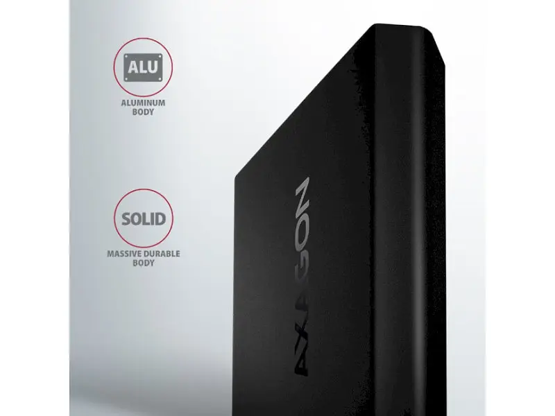 Кишеня для накопичувача AXAGON Arrow Box Black (EEM2-UB2) - фото 3