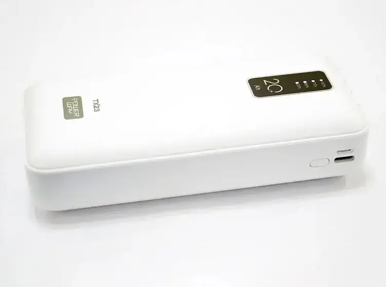 Внешний портативный аккумулятор Sertec Power Way TX23 20000 mAh (Белый) - фото 4