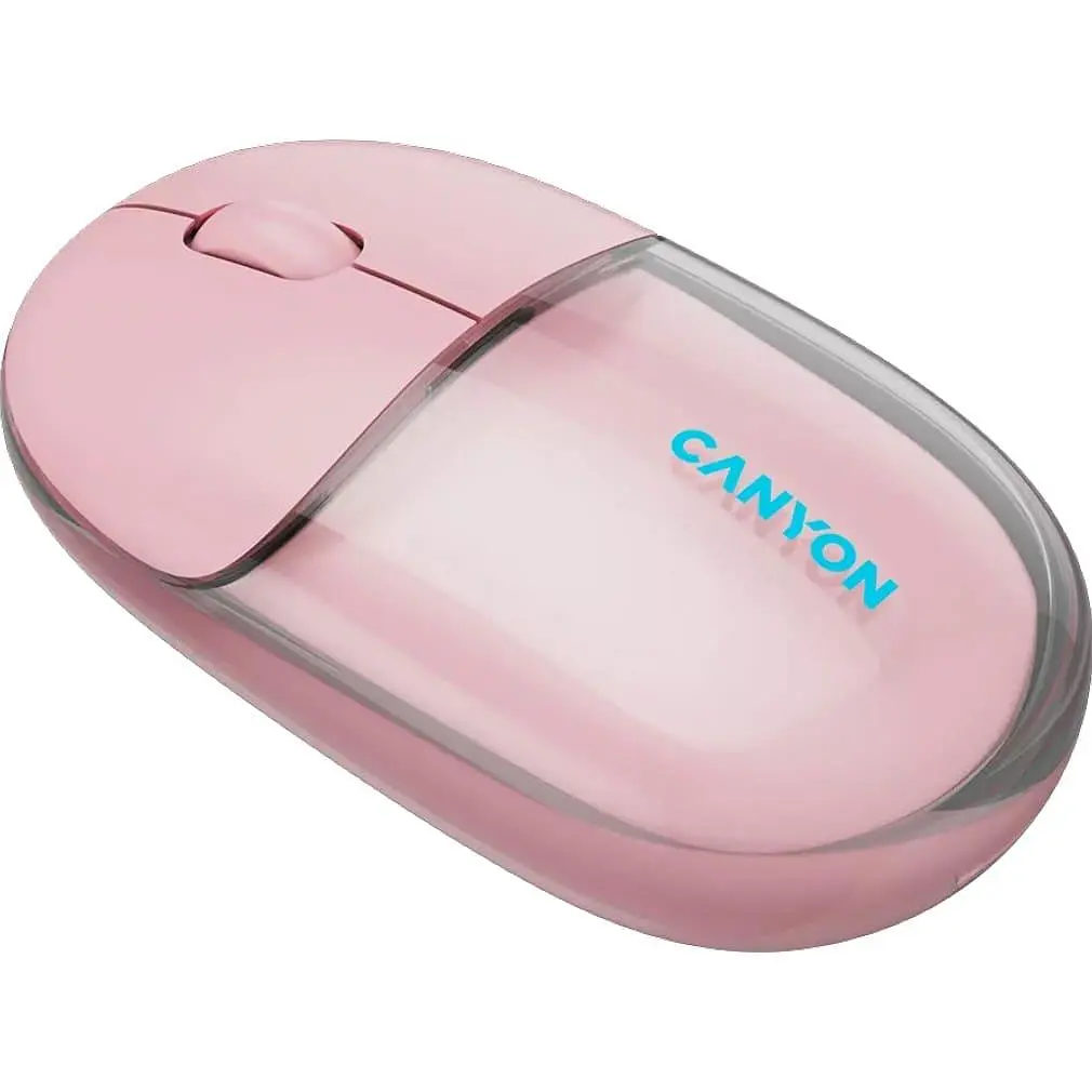 Мышь Canyon OnClick 24 BT/ Wireless Transparent/Pink (CNS-CMSW24P) - фото 6