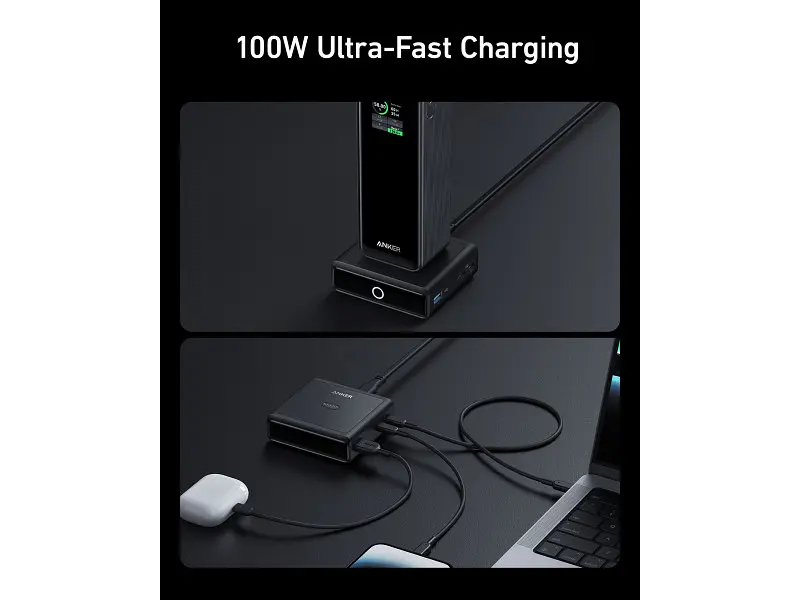 Сетевое зарядное устройство ANKER 100W Charging Base for Prime Power Bank (A1902311) - фото 2