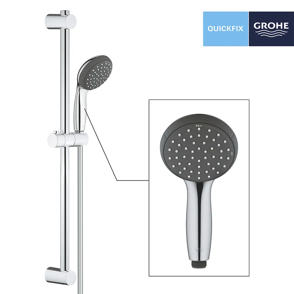 Душевой гарнитур Grohe QuickFix Vitalio Start 100 27948000, Хром - фото 2