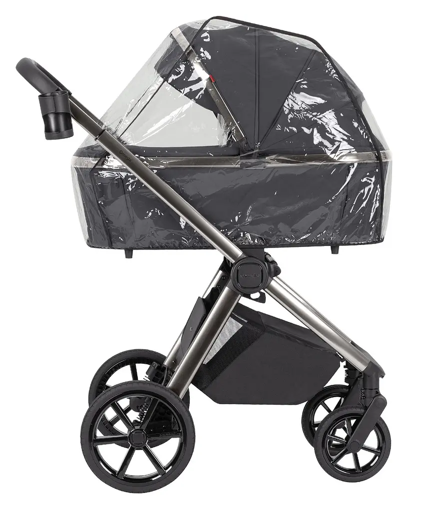 Коляска універсальна 2 в 1 Omega Excellent Grey з LED підсвічуванням для дітей до 22 кг CARRELLO Сірий - фото 3