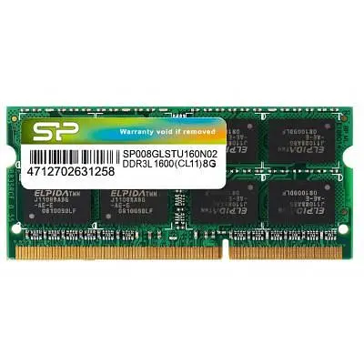 Модуль пам'яті для ноутбука SoDIMM DDR3L 8GB 1600 MHz Silicon Power (SP008GLSTU160N02) - фото 2