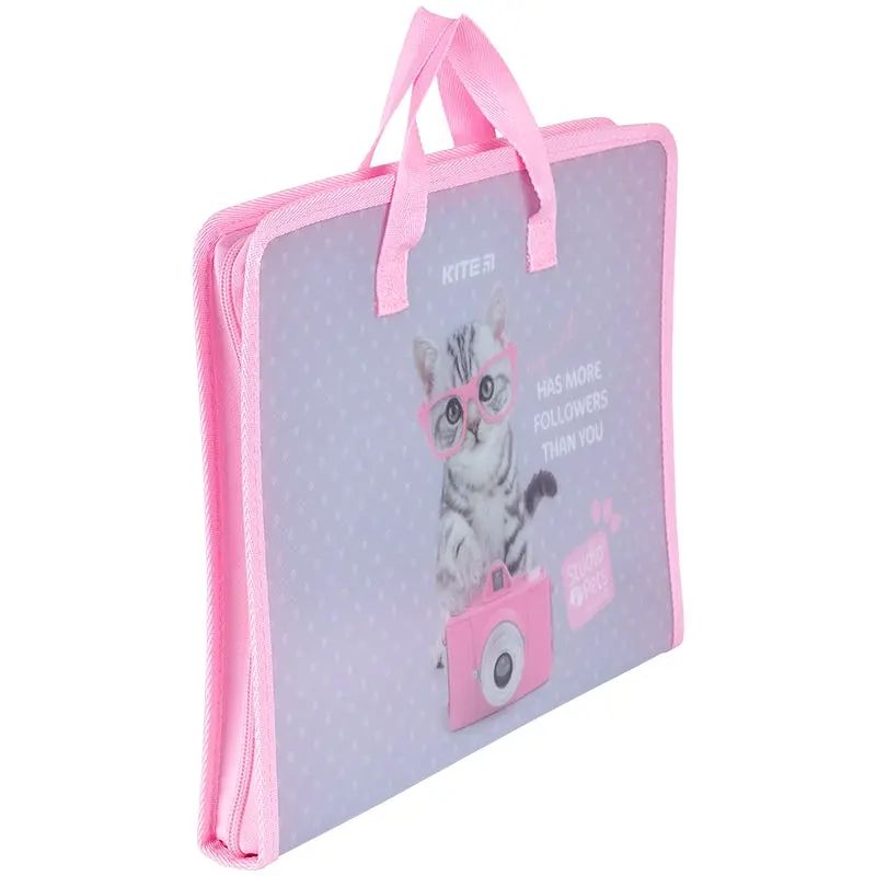 Папка-портфель Kite Studio Pets на блискавці A4 (SP24-202) - фото 3