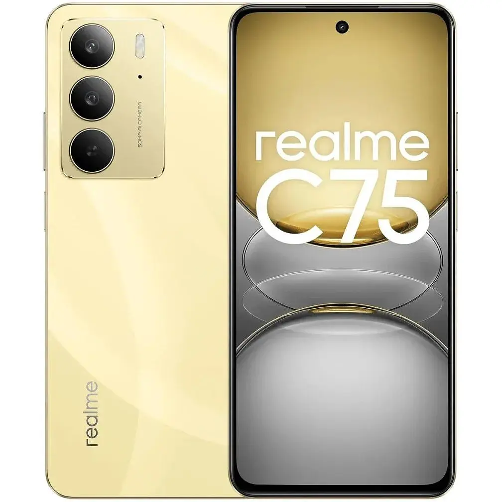 Смартфон Realme C75 8/256Gb Lightning Gold (золотистий) - фото 1