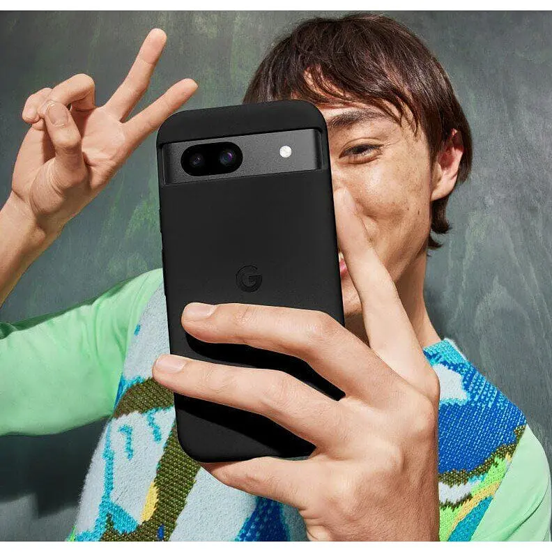 Силиконовый противоударный чехол Google Silicone Case для Google Pixel 8a Obsidian Black GA05487 - фото 5