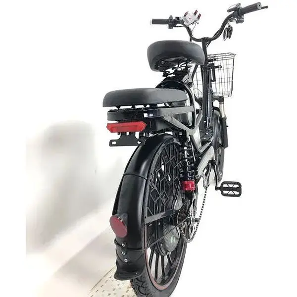 Електровелосипед Minako V4 PRO двомісний 500W/60V/18Ah із заднім амортизатором чорний - фото 8