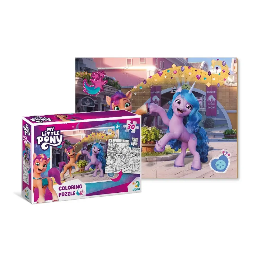 Дитячі Пазли 2в1 My Little Pony Подружки та веселка DoDo 200134 30 елементів - фото 4