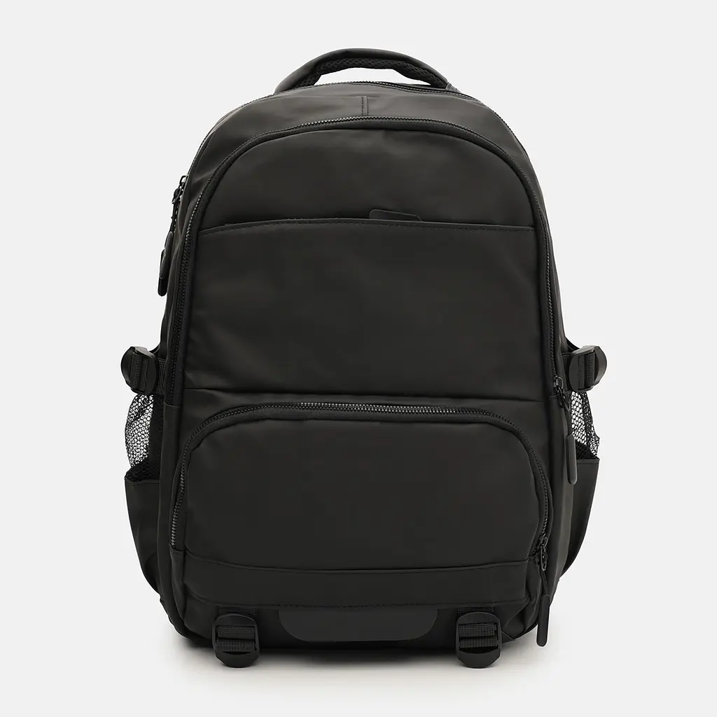 Місткий текстильний чорний рюкзак Confident ANT02-6656A
