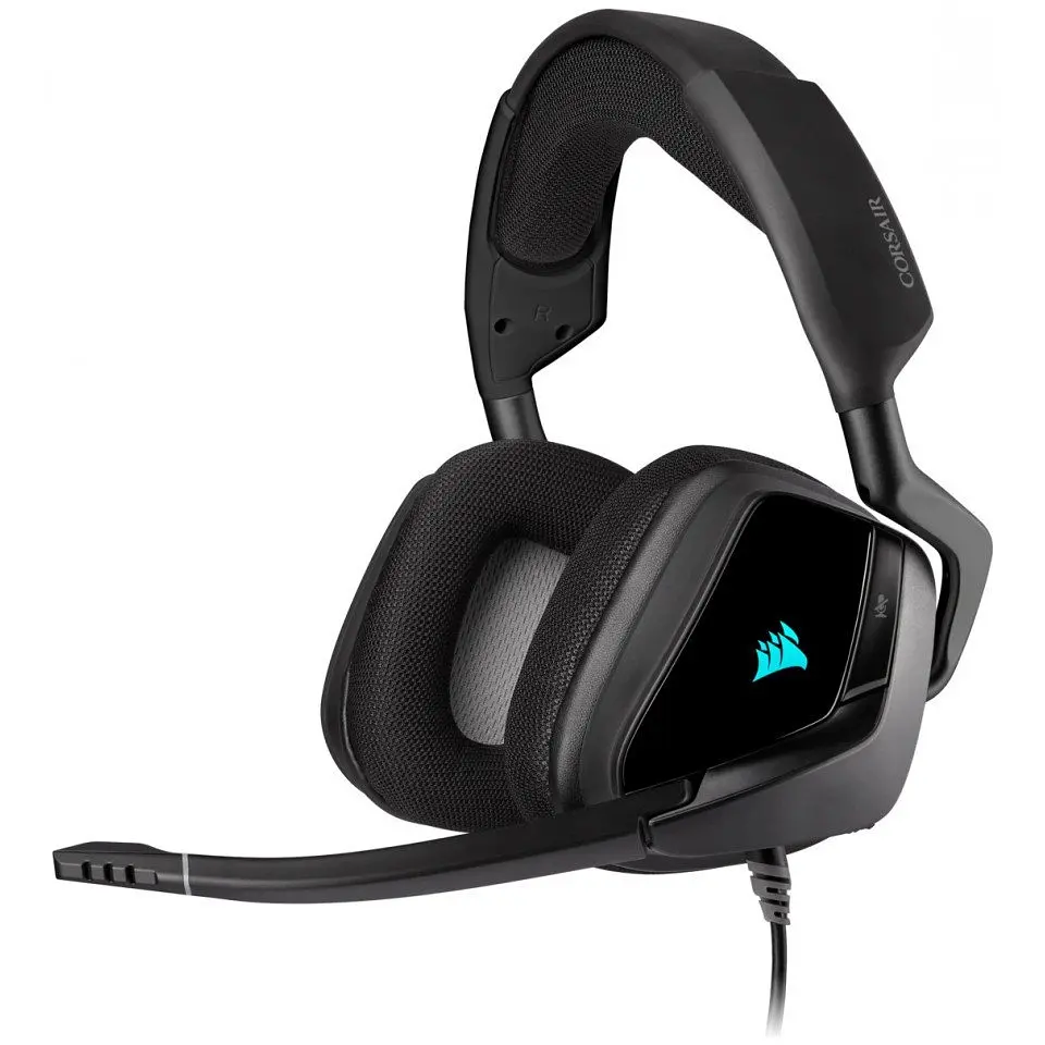 Гарнiтура Corsair Void RGB Elite USB Premium Gaming Headset with 7.1 Surround Sound Carbon (CA-9011203-EU) - фото 7