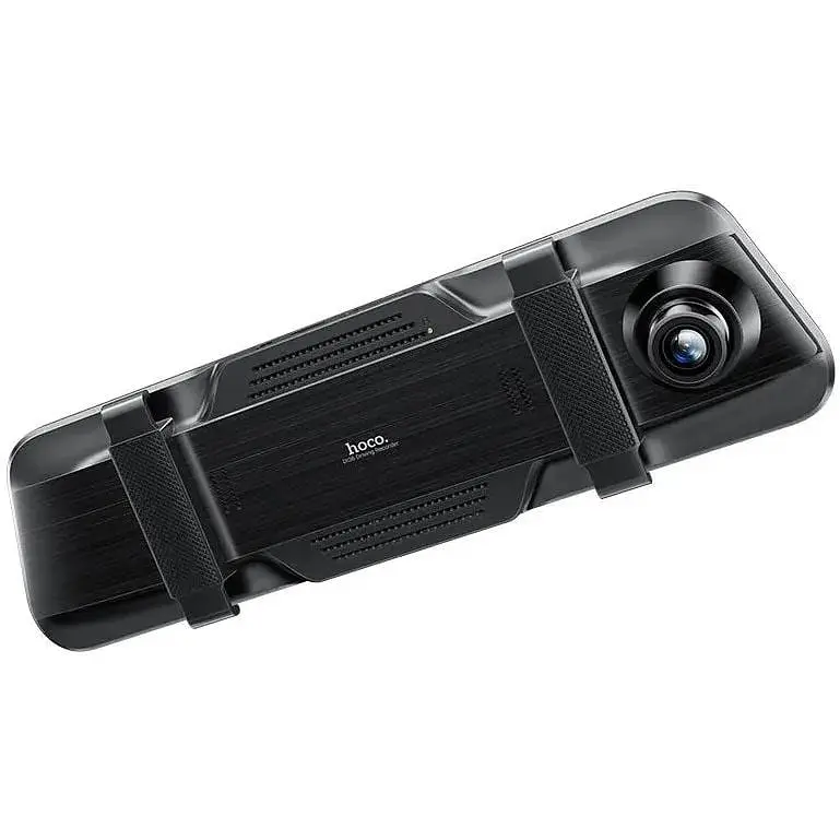 Видеорегистратор - зеркало на 2 камеры Hoco DI36 9.66" rearview mirror мониторинг 24 часа - фото 2