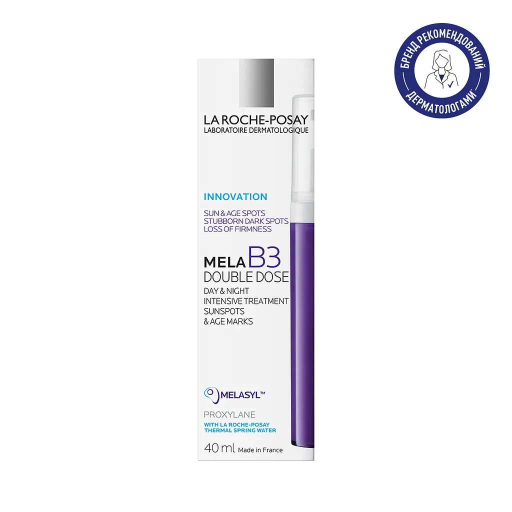 Інтенсивний засіб подвійної дії La Roche-Posay Mela B3 Double Dose Intensive Treatment для корекції сонячних та вікових пігментних плям і втрати пружності шкіри 40 мл - фото 2