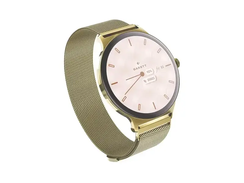 Смарт-годинник Garett Verona 2 Gold Mesh - фото 2
