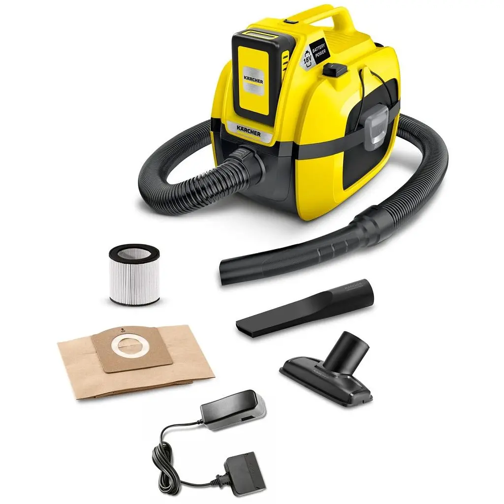 Пилосос промисловий Karcher WD 1 Compact Battery Set (1.198-301.0) [83110] - фото 3