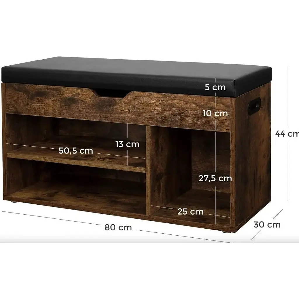 Тумба для обуви Leobert Gerbor с мягким сиденьем в стиле Loft - фото 5